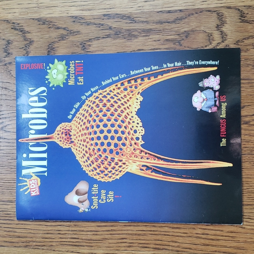 Vintage Y2K Kids Discover Magazine Microbes Volume 10 Issue 10 November 2000